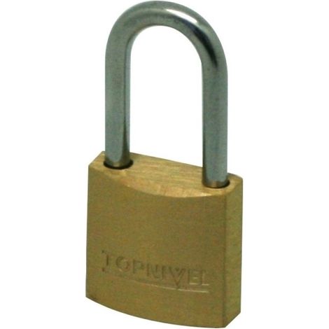 Candado Seguridad  25Mm Arco Largo Laton Nivel (1/3)