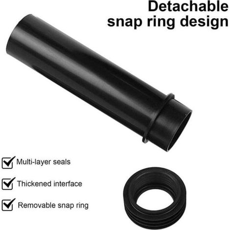 Manchette De Vidage WC - Pour Cuvette Suspendue - Tuyau D Egout En Plastique - 18 5 X 14 5 Cm - 1 Piece (1/5)