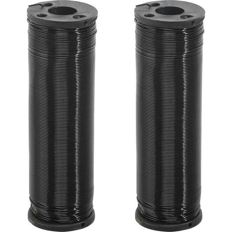 200 m Fil de Fer pour Fleurs 0,67 mm Fil d'emballage Fil Floral Galvanisé Fil de Fer Fleuriste Fil de Fer Recuit Fil de Jardin Noir pour Attacher des Fleurs et des Plantes (100 m/Rouleau) (1/4)