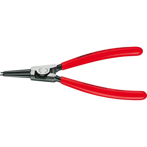 KNIPEX 46 11 A2 SB Pinza per anelli di sicurezza per anelli di sicurezza esterni su alberi rivestiti in resina sintetica atramentata nera 180 mm