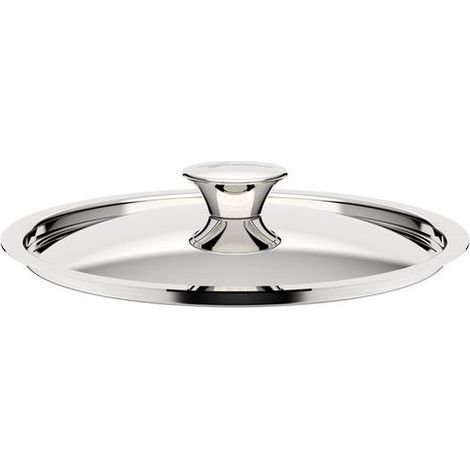 Lagostina 010733060126 Deliziosa Coperchio per pentola in Acciaio Inox 18-10 Acciaio lucido colore Acciaio