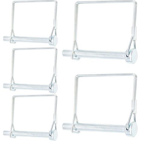 Lotto di 5 perni quadrati robusti da 8 x 70 mm per presa di forza, per rimorchio e agricoltura (1/5)