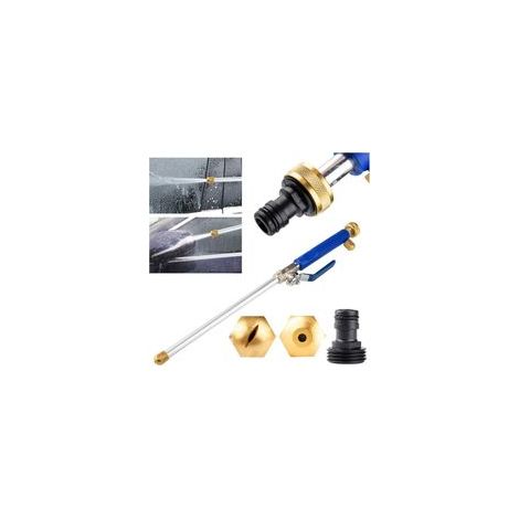 Buse à Eau Haute Pression Lance à Eau pour Pistolet avec 2 Buses de Nettoyage Buses de pulvérisation Raccord de Tuyau d'arrosage 46 cm Lance de laveuse à Pression (1/5)