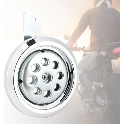 Klaxon de Moto Universel Puissant de 105 DB avec Couvercle chromé en Nid D'abeille pour Motos 12 V (1/5)