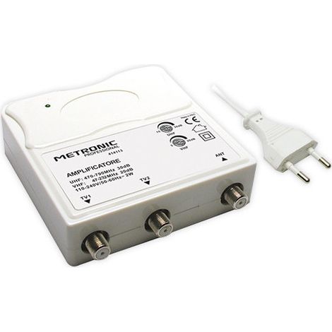 Amplificador de antena – 1 en 2 salidas, filtro LTE de 30 dB – Metronic