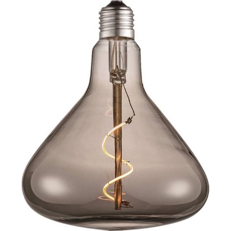 Lucande LED 'E27 4W LED-Filamentlampe' in Grigio da Vetro
