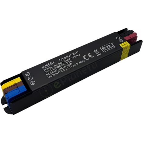 Mini Alimentatore Trasformatore Led 2.5A 24V 60W