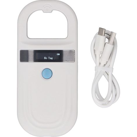 Lector de microchips para mascotas, doble frecuencia, lectura precisa, portátil con conexión USB – para gatos y perros (1/5)