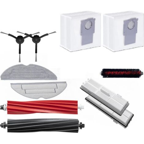 Kit de accesorios para aspiradora, cepillo de goma, mopa lavable, bolsa para el polvo de gran capacidad, quitapelos (1/5)