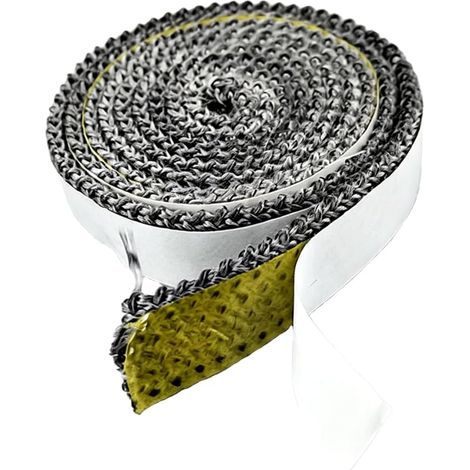 Joint d'Étanchéité Tressé Autocollant en Fibre de Verre, Gris (1/5)