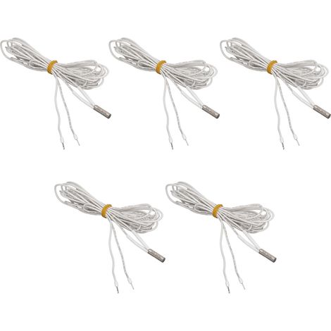 Cartouche chauffante inox 5 pièces, 70W 24V 2M, tube chauffant nickel-chrome pour imprimante 3D Ender 3 (1/5)