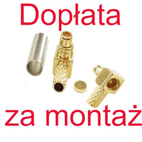 Montaje del conector mmcx - conector en 谩ngulo RG174/178/316/IPX