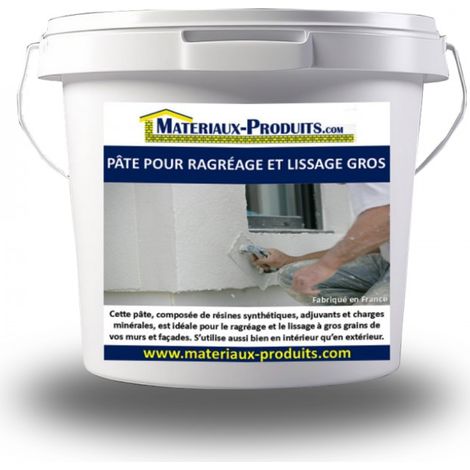 Pâte pour ragréage et lissage gros grain - 7 Kg Blanc cassé - MATPRO (1/4)