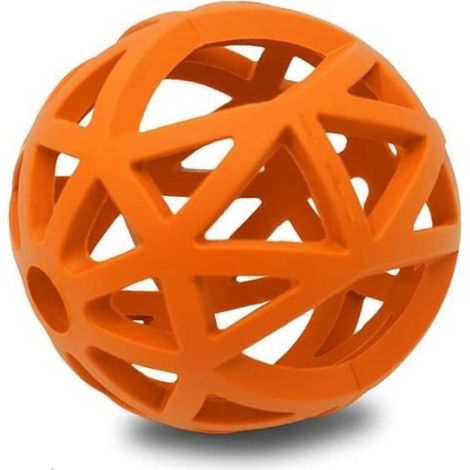 1 Hundeball, aus Naturkautschuk, Zahnpflegeball für Hunde, interaktives Spiel mit Belohnung, ideal für aktive und verspielte Hunde (1/5)