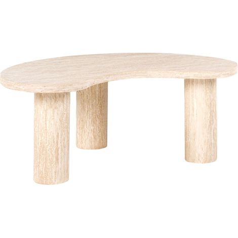 Couchtisch NOMA 52 cm 89 cm Travertinoptik