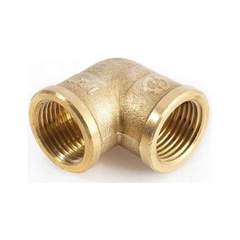 GOMITO OTTONE CURVA 1" FF RACCORDERIA IDRAULICA