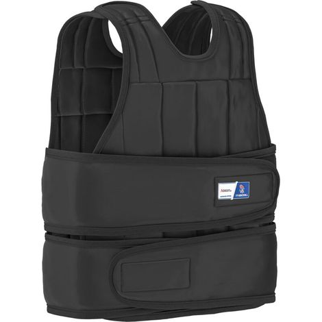 Gilet lesté réglable - Aosom.fr x FFHandball - veste lestée 20 Kg max. poids amovibles entrainement musculation exercice