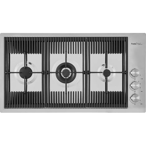 Foster 7680 000. Colore del prodotto: Grigio, Posizionamento dell'apparecchio: Da incasso, Dimensione della larghezza del piano cottura: 87 cm. Tipo di controllo: Manopola, Posizione di c... - 7680000 (1/2)