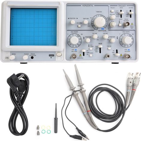 Oscilloscope numérique double canal YD4330 30MHz 220V haute sensibilité, écran analogique double trace, appareil de mesure professionnel pour laboratoire et électronique. (1/5)