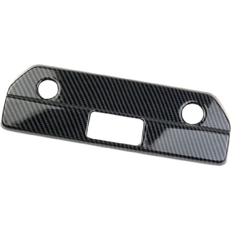 Carbon fiber trim patch for rear door handles on 2019-2022 Silverado 1500 models. (1/4)