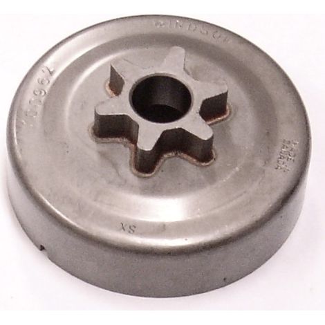 Pignon chaîne tronçonneuse – Compatible Stihl et Poulan – 6 dents – Diamètre extérieur 68 mm – Pour bois dur et teck