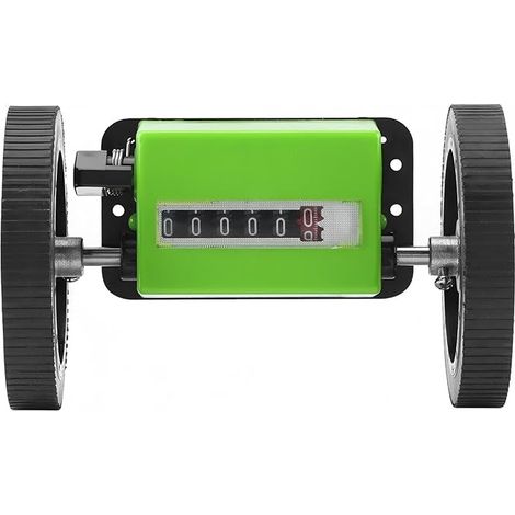 Mechanischer Längenzähler, Rollenzähler, 6-stelliger Drehzähler, Mechanischer Längenzähler 0–999999 Meter, Reichweitenzähler