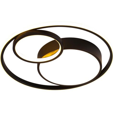 Plafonnier LED moderne, 36W, 4050lm, lumière blanche froide 6500K, plafonnier design rond, adapté au salon, chambre, bureau, cuisine, couloir