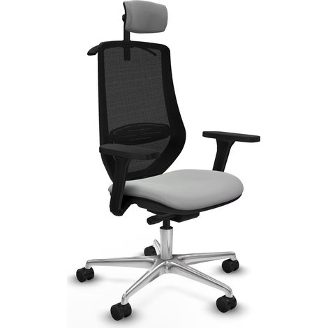 piqueras-y-crespo Mardos traslack silla gris claro ergonómica