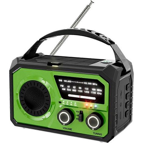 16000mAh Notfall-Wetterradio, solar- und handkurbelbetrieben, umweltfreundlich