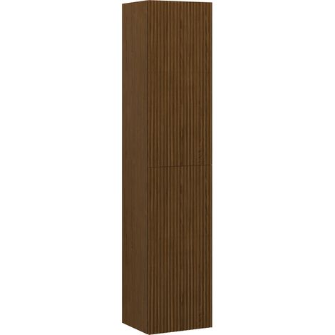 Mexen Rivel columna de baño 35 cm, 2 puertas, ranurado, nogal - 91A21-03016-2-BF86 (1/5)