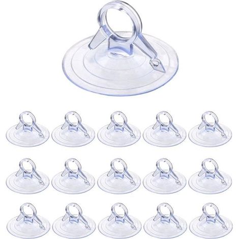 Ventouse - Mini Ventouse 45mm - 100 Pièces - PVC - Caoutchouc - Transparent (1/4)