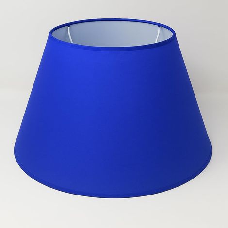 1 Abat-jour Cône, Tissu Coton, Diamètre 40 cm, Doublure PVC Blanc, Pour Lampe Table Lampadaire (1/3)