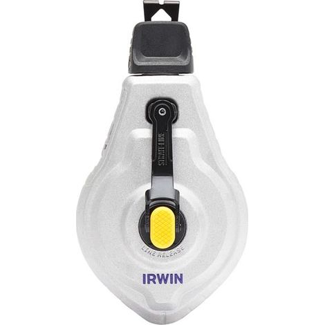 Irwin Strait-Line Mach 6 Chalk Line Reel, 30m (100ft), Lightweight Aluminum Construction, Model STL048445 (1/2)
