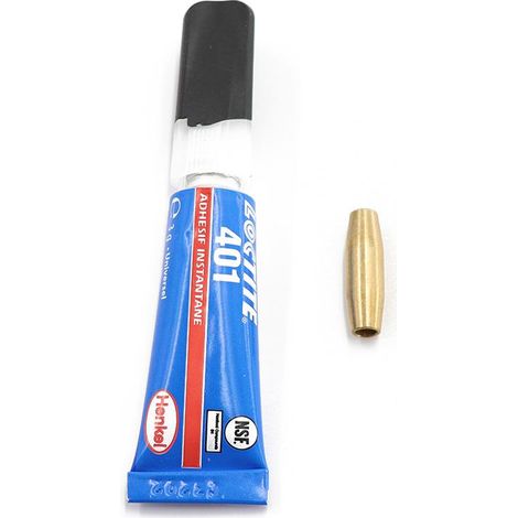 Kit de réparation diam. 3 mm : 1 tube de colle et 1 raccord