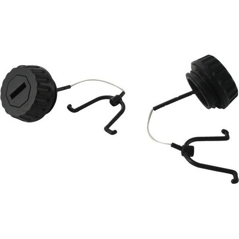 Bouchon réservoir essence et huile pour tronçonneuse – Compatible avec modèles Stihl 042 AV, 044 – Remplace les références 00003500520 (1/3)