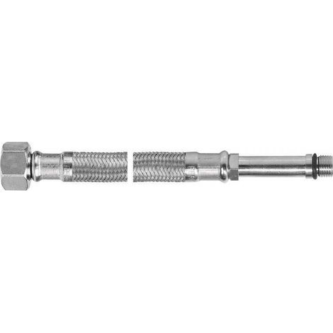 Tubo flessibile in treccia d'acciaio 40 cm 10x3/8" con nipplo lungo in treccia d'acciaio Disponibile online
