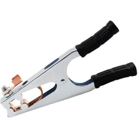 Welding Ground Clamp, Welding Ground Clamp, ARC Welding Ground Clamp with Leather Case, Made of Iron + Brass, Professional Welding Equipment, for Most Welding Machines (500A) (1/5)