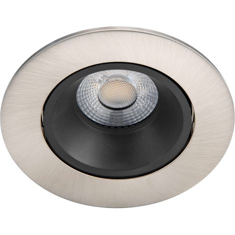 Philips Lighting Faretto da Incasso LED Abrosa, Equivalente a 9 W, 27K, Luce Bianca Calda, Dimmerabile, Nichel