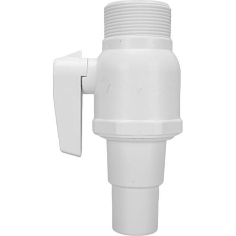 Replacement 2-way ball valve, 1.5 to 1.25 inch, for pool filter skimmer, maximum pressure rating 50 psi (1/5)