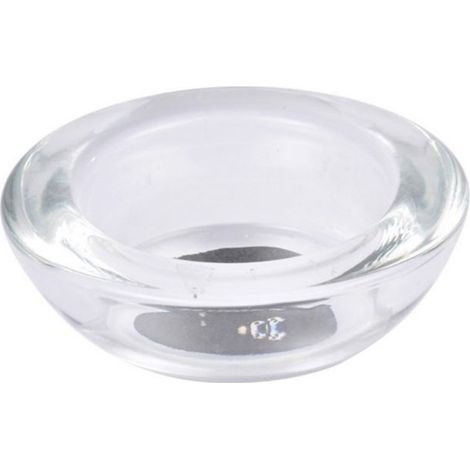 Photophore en Verre "Chauffe-Plat" 7cm Transparent