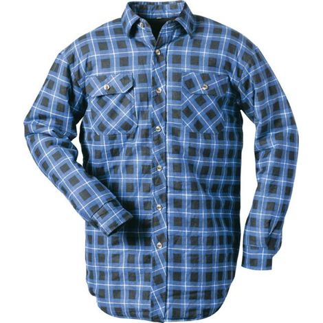 Chemise de travail hiver Taille M, bleu-à carreaux (1/2)