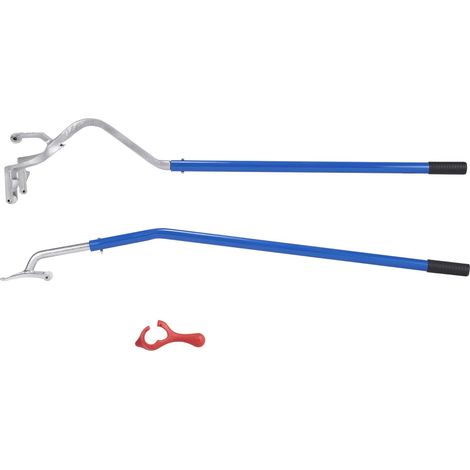 Outil de Montage et Dépose de Pneu, 571-622 mm, Manuel, Acier, avec Support de Talon, pour Camion Tubeless, Lot de 3, Orange (1/5)