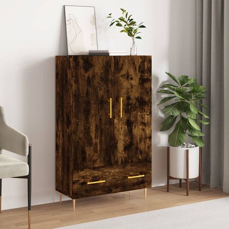 Highboard Räuchereiche 69,5x31x115 cm Holzwerkstoff