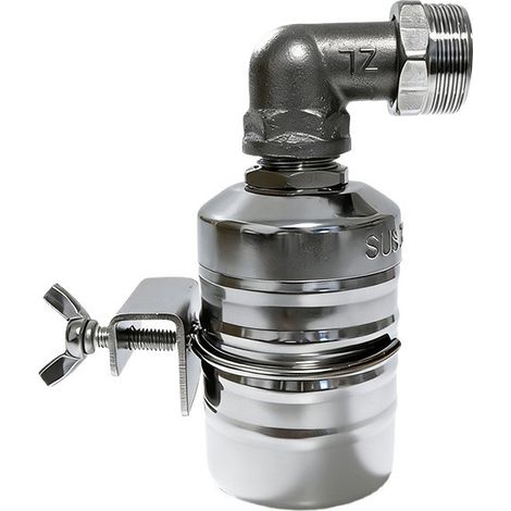 1 / 2 "valve à boule flottante automatique, 304 vanne de contrôle de niveau d'eau en acier inoxydable, robinet à boule flottante, régulateur de niveau automatique pour réservoir, piscine, Château d'ea (1/5)