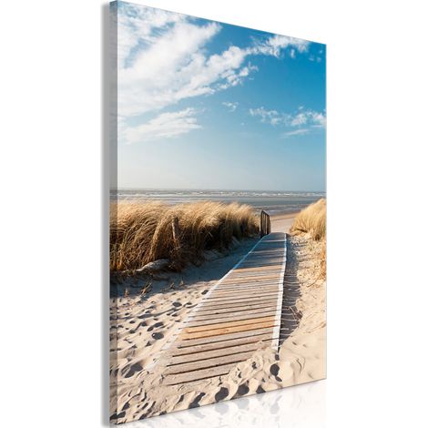 Quadro - Lonely Beach (1 Part) Vertical - 80x120 (1/4)