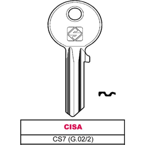 Silca chiave asc cs7 (g.vac 2) cisa (100 pezzi) - Silca
