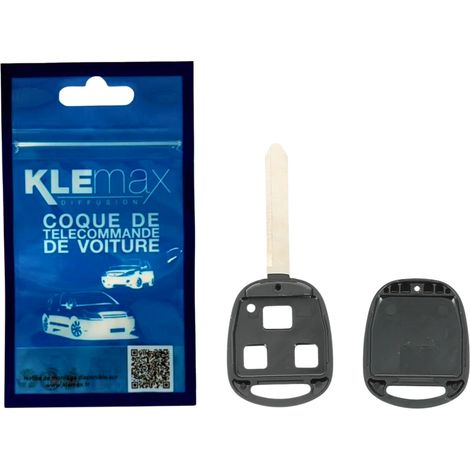 COQUE CLE ADAPTABLE TOYOTA 3 BOUTONS LAME CRANTEE FIXE (1/2)