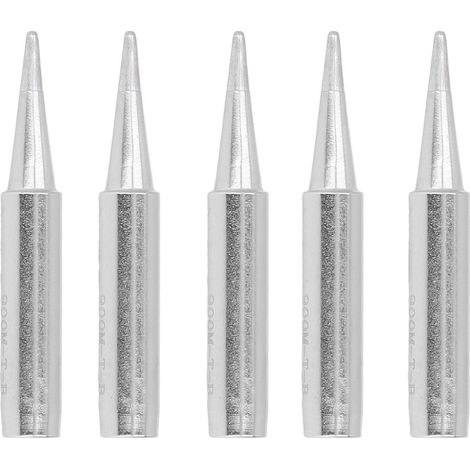 5Pièces Pointes de Fer à Souder Cuivre Nickelé Chauffage Interne Embouts pour Station Hakko 936 (900M-T-B) (1/5)