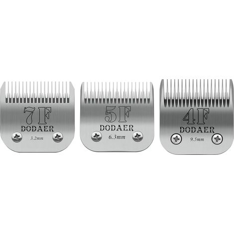 Dog Slot Change Blade, Compatible with 45-50 Series/A5/10KM Series Dog Clippers, 7F/4F/5F, 3 Unit (1/5)