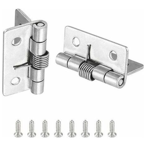 Charnière à ressort en acier inoxydable 50 mm 304, support d'affichage de 5 cm (2 pouces), petite charnière de positionnement élastique pour boîte à outils, lot de 2